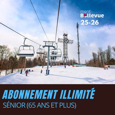 Abonnement illimité (Résident) - Sénior (65 ans et plus)