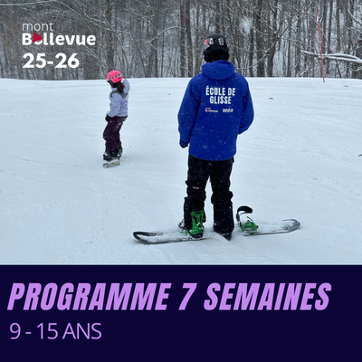 Programme 7 semaines (9-15 ans)