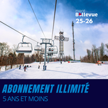 Abonnement illimité (Non-résident) - Jeune enfant (5 ans et moins)