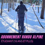 Abonnement rando alpine (Résident) - Étudiant (16 ans et plus)