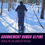 Abonnement rando alpine (Résident) - Adulte (16 ans et plus)