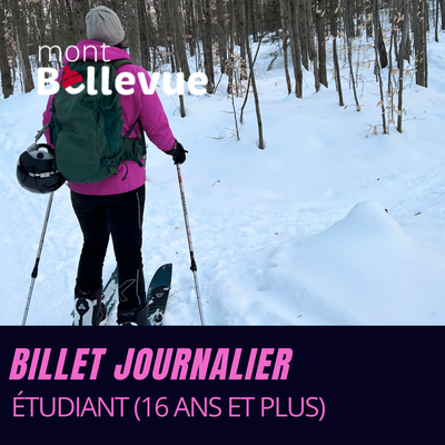 Billet journalier (Résident) - Étudiant (16 ans et plus)