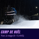 Camp de Noël Parc à neige (9-15 ans)