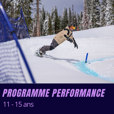 Programme performance (11-15 ans)