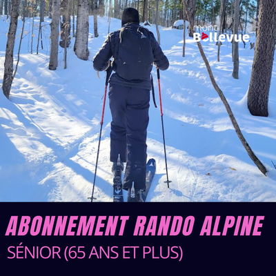 Abonnement rando alpine (Non-résident) - Sénior (65 ans et plus)