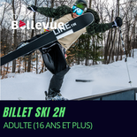 Billet ski 2 h (Résident) - Adulte (16 ans et plus)