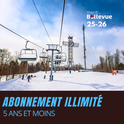 Abonnement illimité (Résident) - Jeune enfant (5 ans et moins)