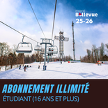 Abonnement illimité (Résident) - Étudiant (16 ans et plus)