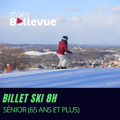 Billet ski 8 h (Résident) - Sénior (65 ans et plus)