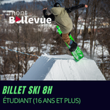 Billet ski 8 h (Résident) - Étudiant (16 ans et plus)