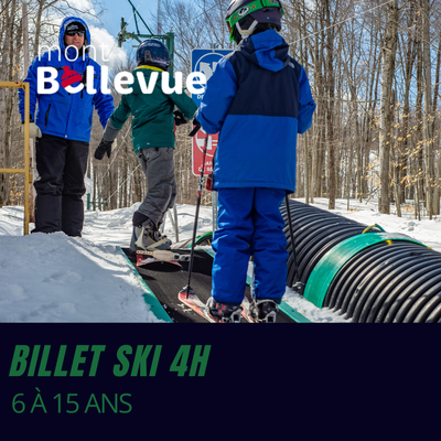 Billet ski 4 h (Non-résident) - Enfant (6 à 15 ans)