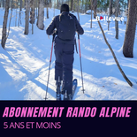 Abonnement rando alpine (Résident) - Jeune enfant (5 ans et moins)