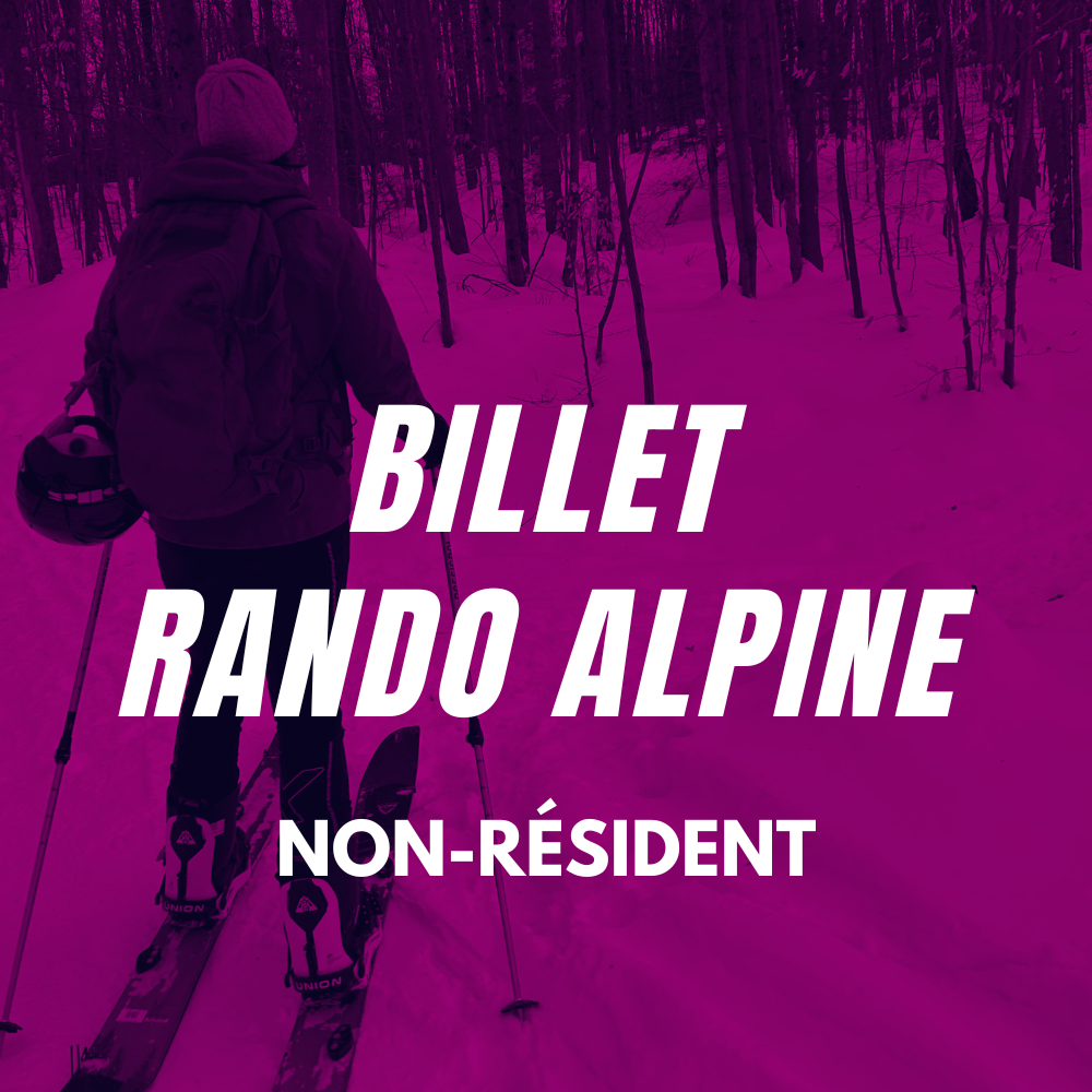 Billet rando alpine (Non-résident)