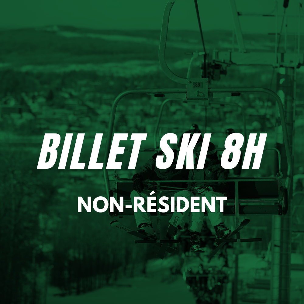 Billet ski 8 h (Non-résident)