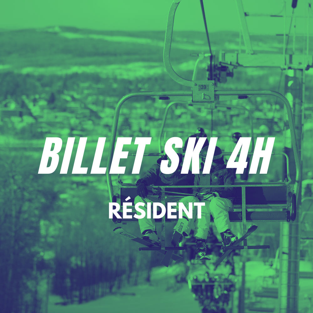 Billet ski 4 h (Résident)