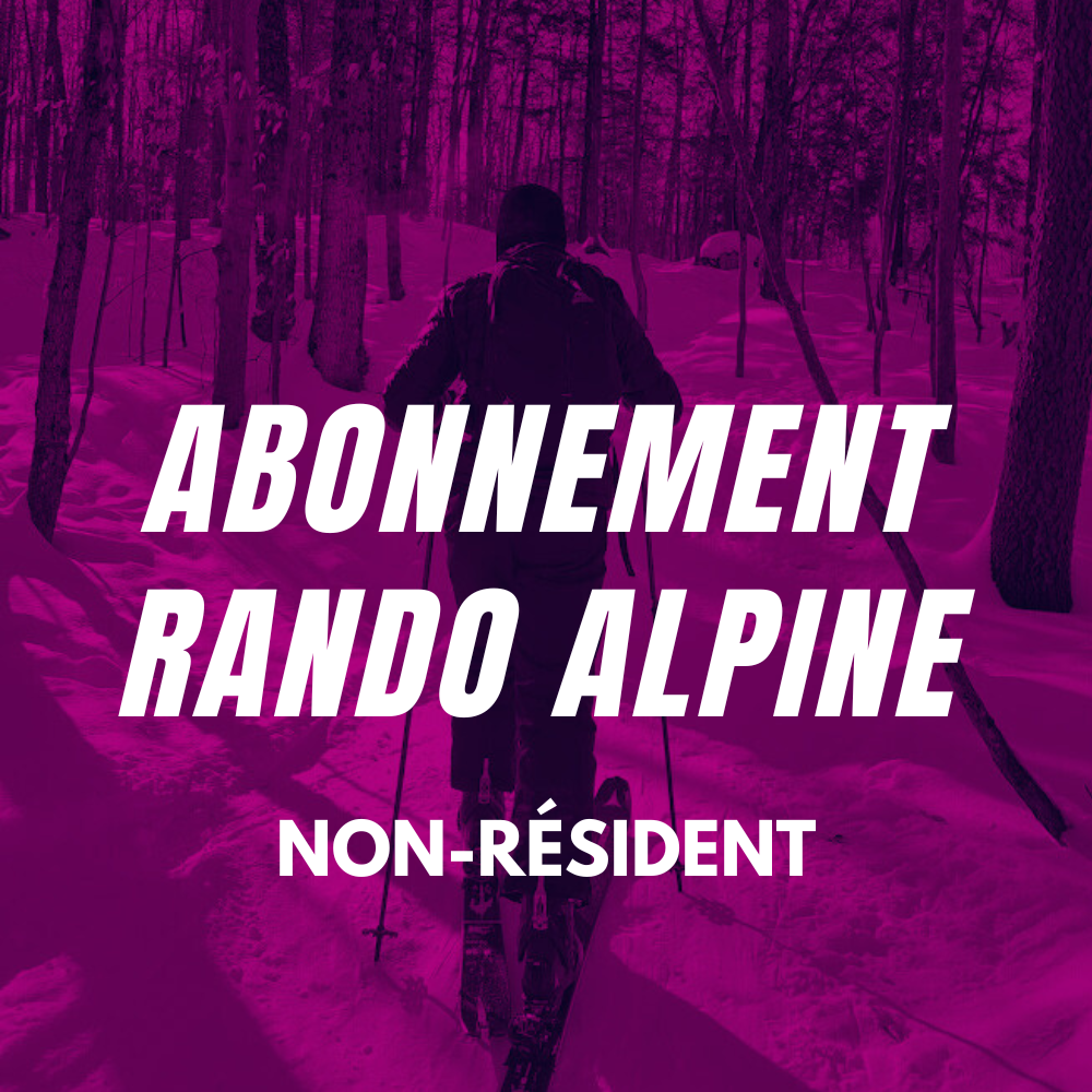 Abonnement rando alpine (Non-résident)