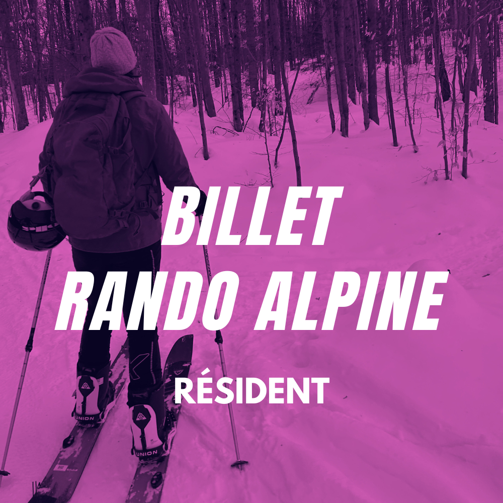 Billet rando alpine (Résident)